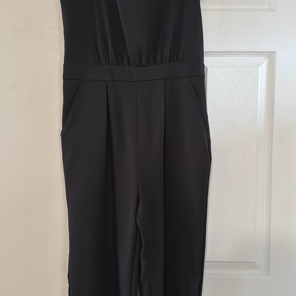 Classic Black Jumpsuit with Clean Lines